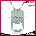 Amostras grátis Nickel Banhado Dog Tags Debossed